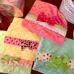 Hand made burp cloths.